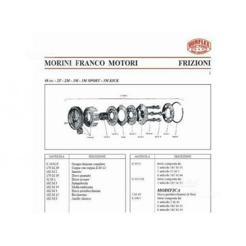 Spingidisco frizione Aermacchi e...