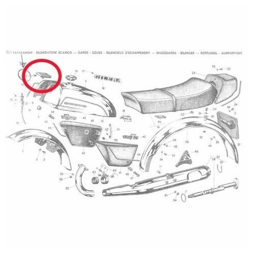 Tappo serbatoio olio Gilera TG1