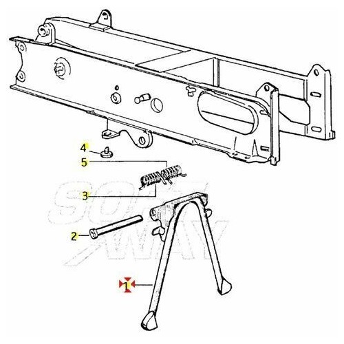 Cavalletto centrale Piaggio...