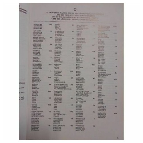 Catalogo ricambi Superbravo 3 marce