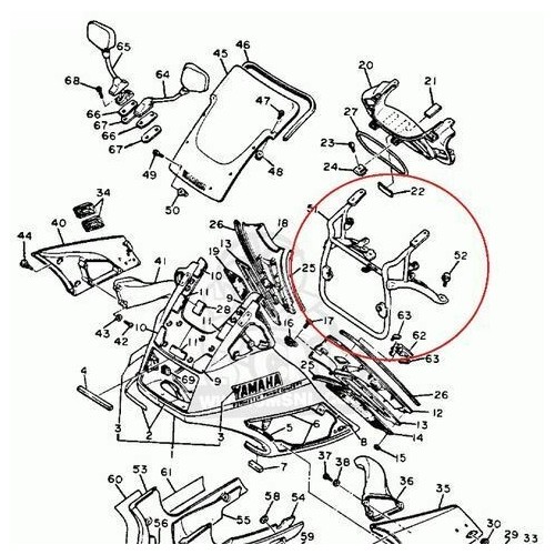 Telaio cupolino Yamaha FJ 1200 -...