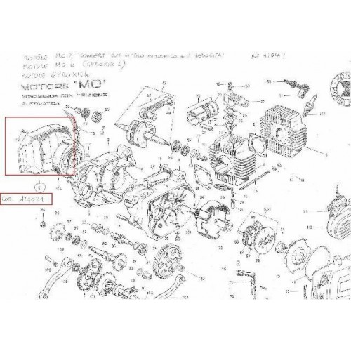 Coperchio volano F. Morini MO - MO1 -...
