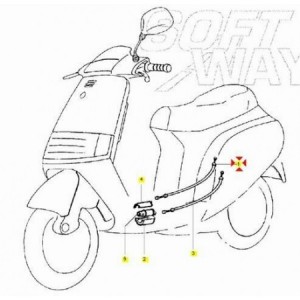 Corda gas Piaggio Skipper... 2