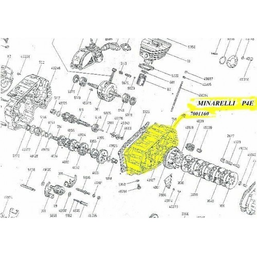 Carter lato frizione Minarelli FBM P4E