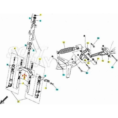 Crocera forcella scooter Malaguti...