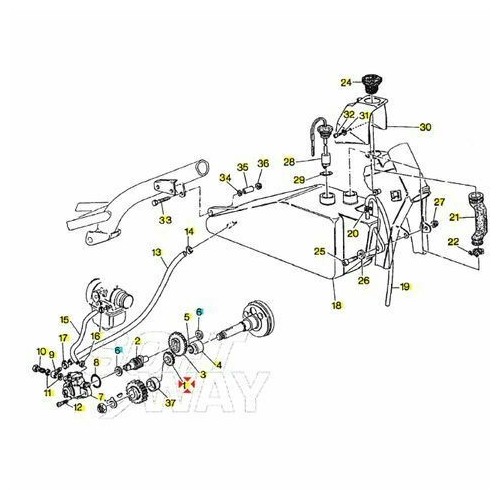 Pignone pompa olio Cagiva Mito W8...