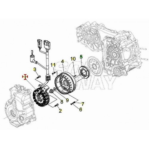 Statore completo Piaggio Beverly e...