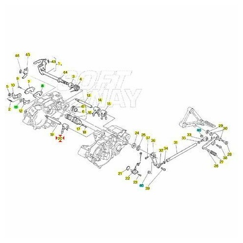 Forchetta cambio 5 e 6 marcia Cagiva...
