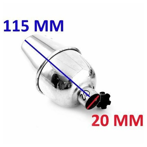 Silenziatore a bombetta cromato...