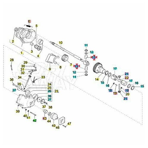 Semiperno semiasse Piaggio Ape 50