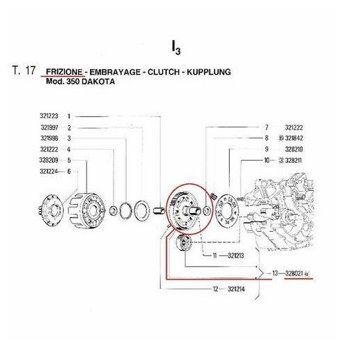 Coppia primaria Gilera Dakota 350 -...