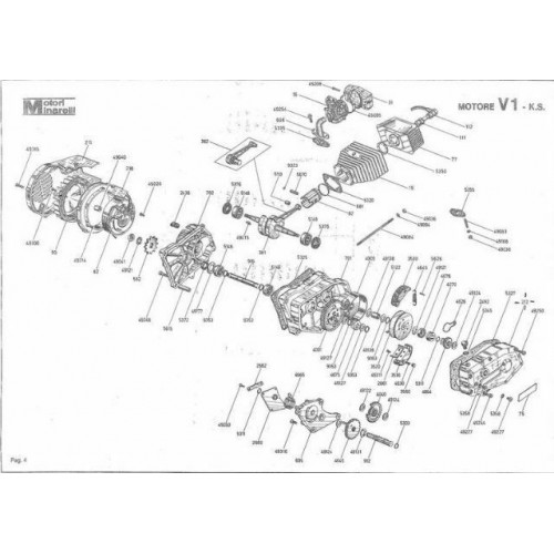 Semicarter frizione Minarelli V1 - K.S.