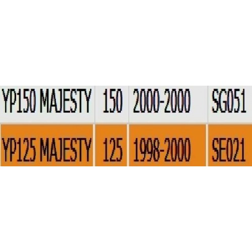 Sella passeggero Yamaha Majesty 125 e...