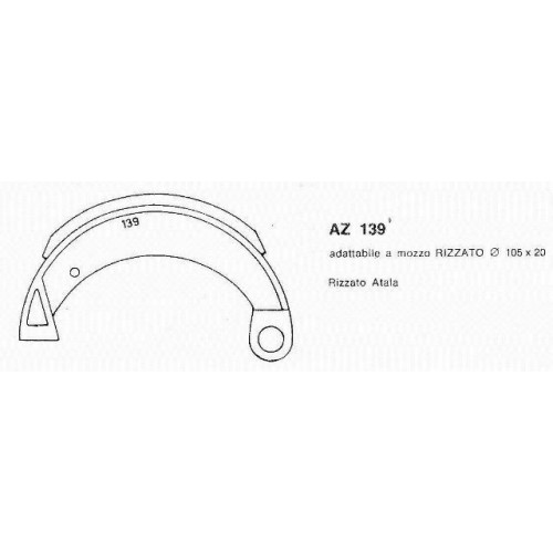 Ceppi freno Atala Rizzato AZ 139 da...