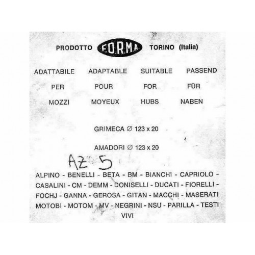 Ceppi freno Grimeca Amadori da 123 x...