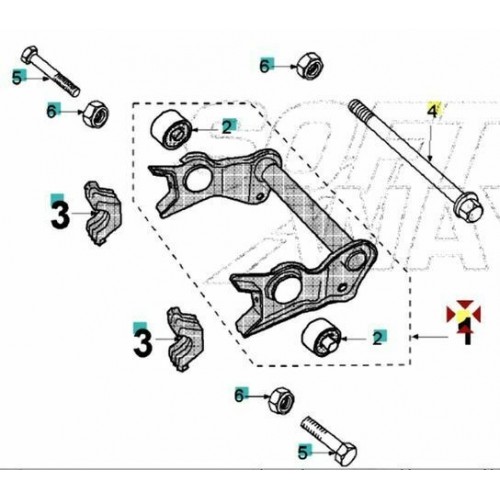 Supporto motore scooter Peugeot Jet...