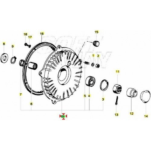 Tamburo anteriore per Vespa Cosa 1 CL...