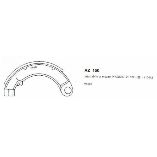 Ceppi freno Vespa Super Forma AZ 150...