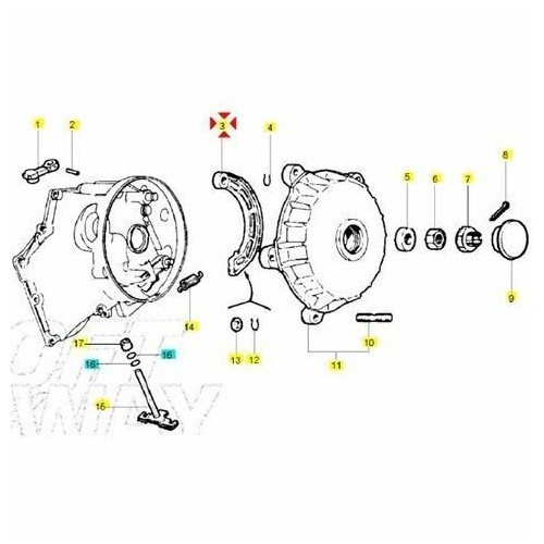 Ceppo freno posteriore Vespa PK XL e...