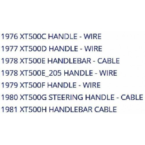 Cavo starter Yamaha XT 500 -...