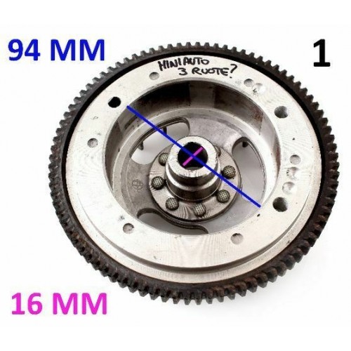 Volano miniauto a tre ruote epoca