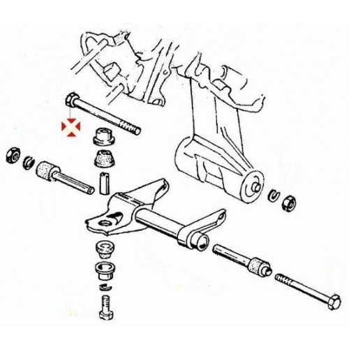 Vite braccio oscillante Vespa PK...