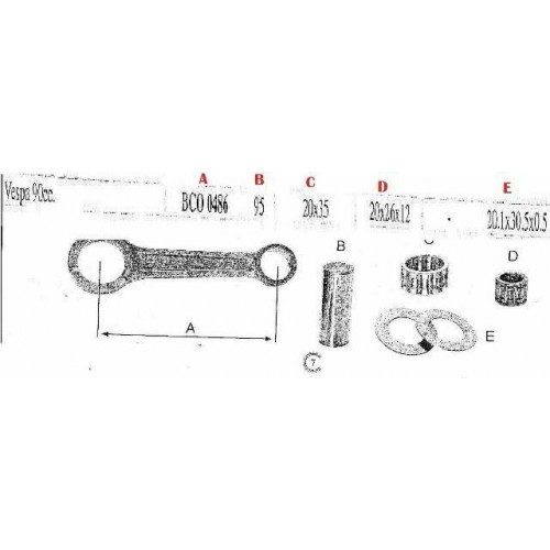 Biella Piaggio Vespa 90 con spinotto...