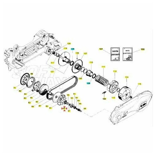 Manicotto condotto puleggia Malaguti...
