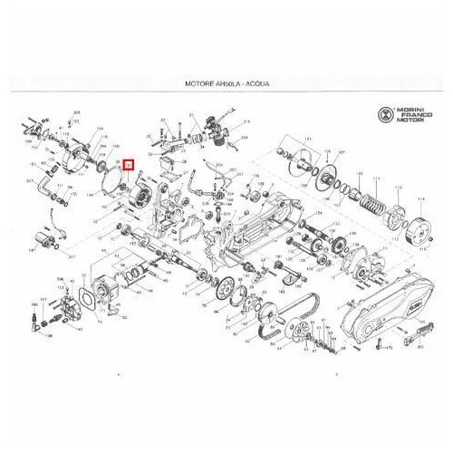 Ingranaggio comando pompa acqua Atala...