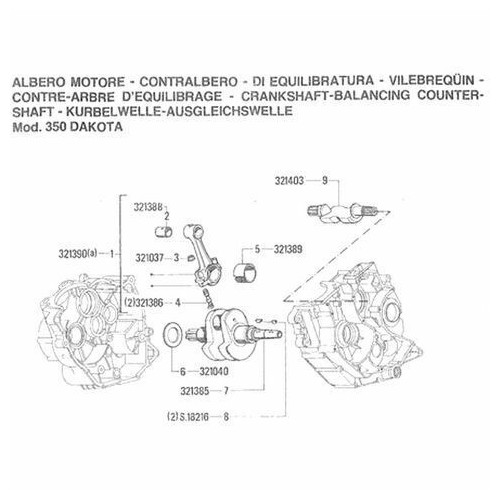Bronzina biella Gilera Dakota 350 -...