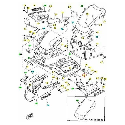 Canale aria Yamaha FJ 1200 -...
