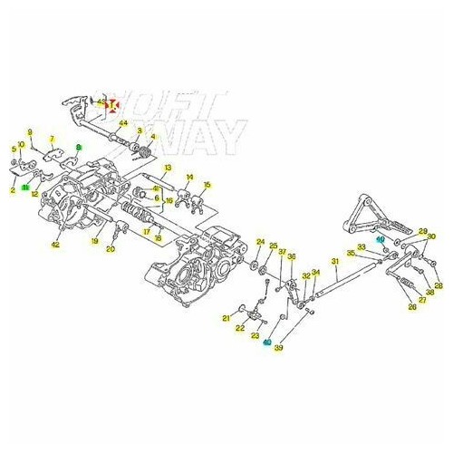 Albero cambio marce Cagiva Mito...