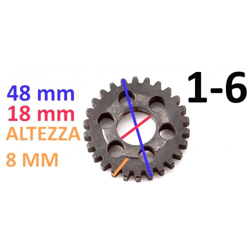 Ingranaggio cambio Minarelli P4 e P6...