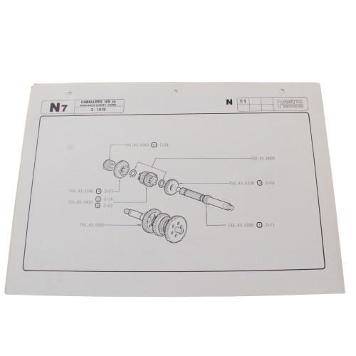 Catalogo ricambi Fantic Caballero 125...