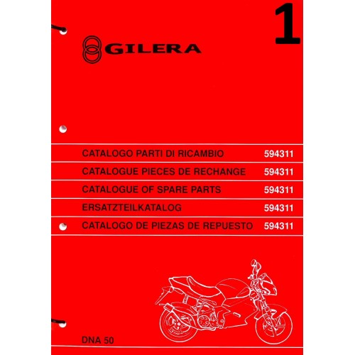 Catalogo ricambi Gilera DNA 50 due tempi
