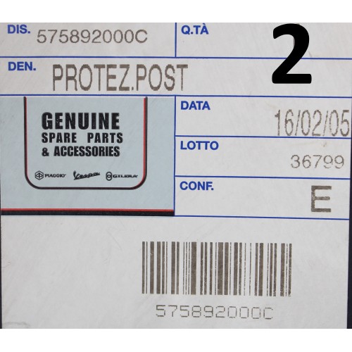 Parafango posteriore Piaggio NRG -...