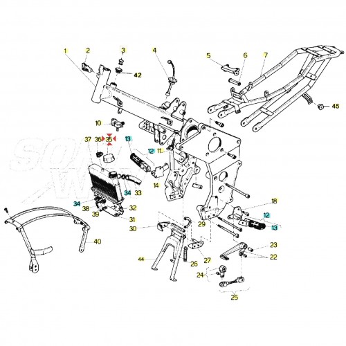 Tappo radiatore Malaguti Fifty 07109903