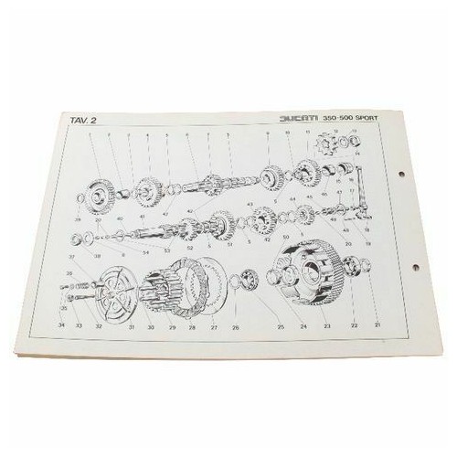 Catalogo ricambi Ducati 350 e 500 Sport