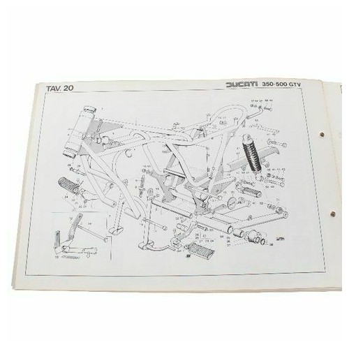 Catalogo ricambi Ducati 350 e 500 GTV