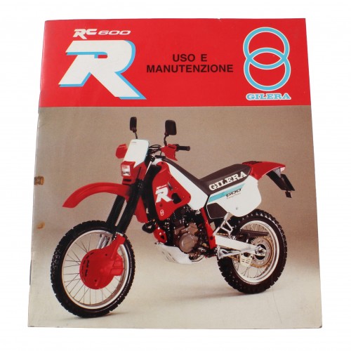 Manuale uso e manutenzione Gilera RC...