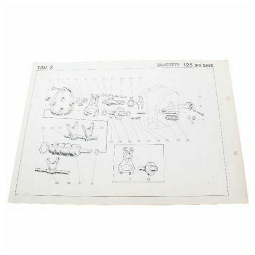 Catalogo ricambi Ducati 125 Six Days