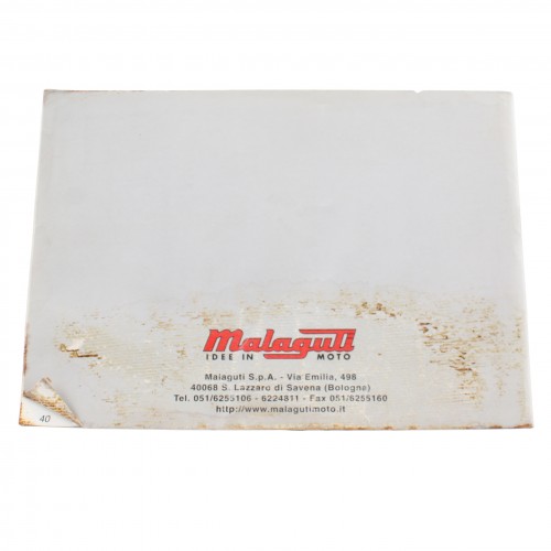 Manuale uso e manutenzione Malaguti...