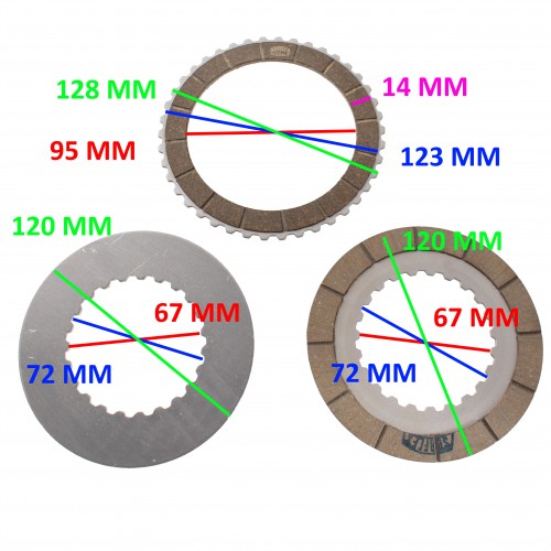 Kit dischi frizione Surflex Hiro 125 2T