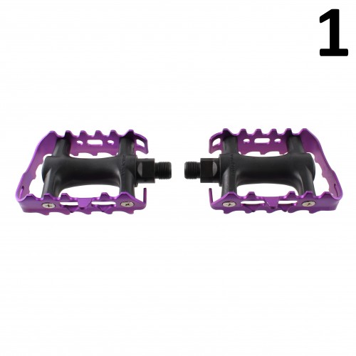 Coppia pedali ciclo MTB viola