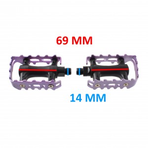 Coppia pedali ciclo MTB viola 2