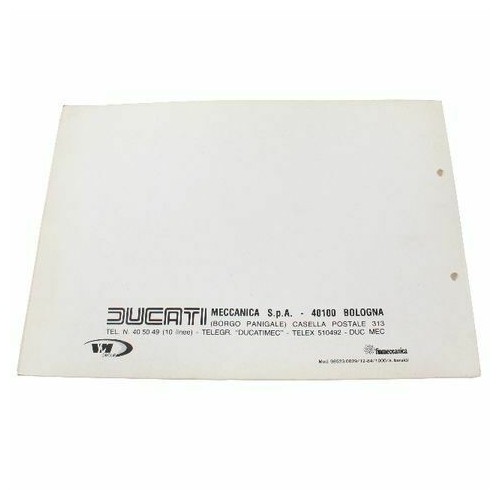 Catalogo ricambi Ducati 900 Replica e...