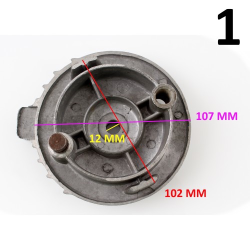 Piatto portaceppi moto anni 60