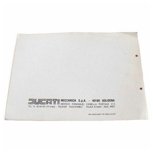 Catalogo ricambi Ducati 1000 Replica...