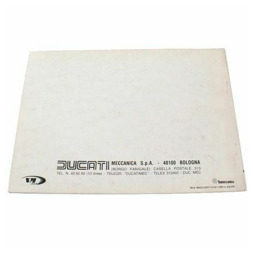 Catalogo ricambi Ducati 600 TL Pantah