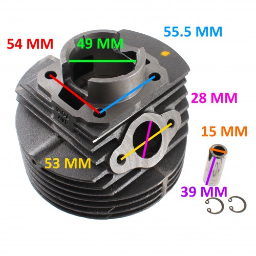 Cilindro 3 travasi Vespa PK 125 estera